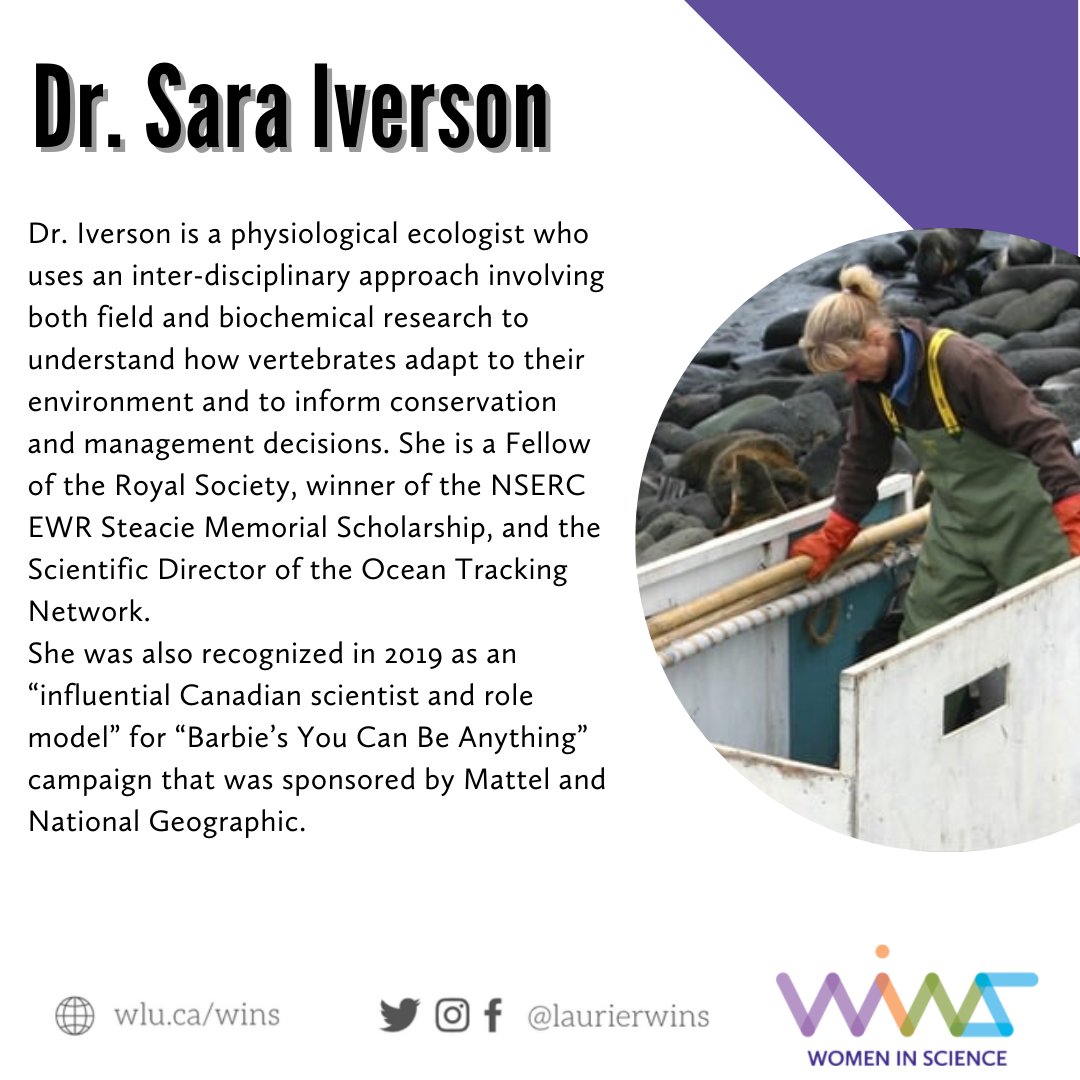 📣 Exciting Opportunity Below! On Tuesday, March 7th, WinS will be hosting a lunch with Dr. Sara Iverson and we want you to join us! Don't miss the opportunity to connect and learn from a leading scientist in this field. See images for details! See you there! #womeninSTEM