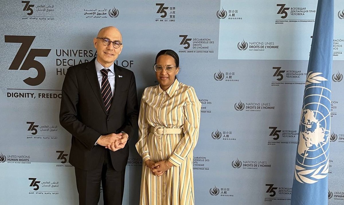 Honorée d’avoir été reçue par Volker Turk , Haut- commissaire aux droits de l’homme des Nations Unies, dont l’intérêt pour la protection des sans voix et des victimes a été réaffirmé.