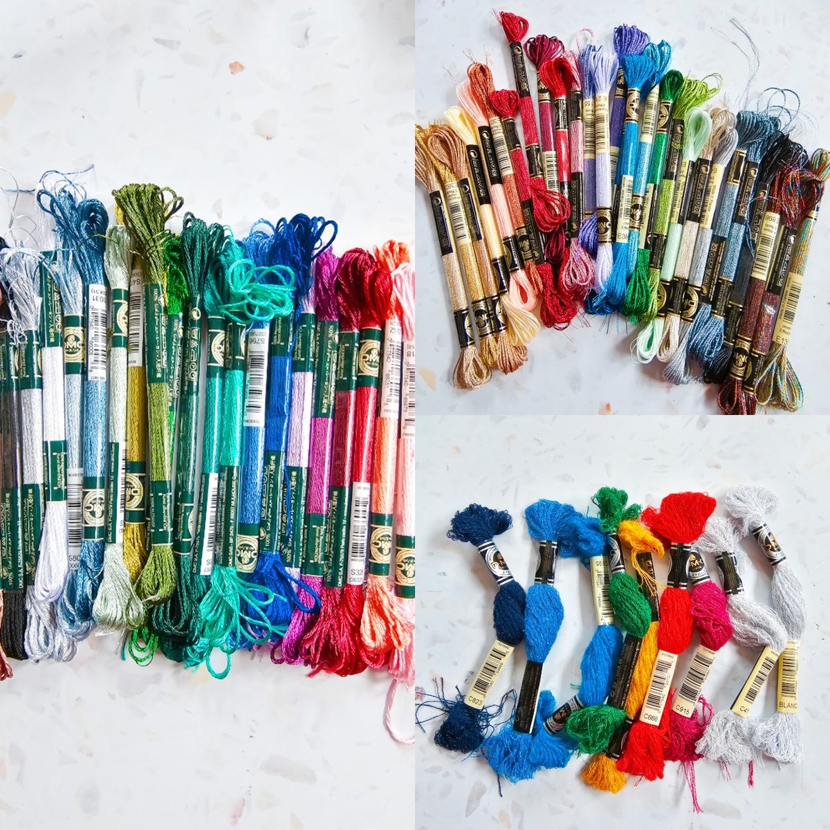 Are you an embroiderer who uses DMC Etoile, satin and metallic/light effects threads? (Or tell a friend!)
I'm keen to get rid of this lot. £35.00 incl. postage in the UK.
9 x Etoile.
23 x satin.
28 x various effects.
#Embroidery #UKEmbroidery #BritishStitchers #DMCThreads