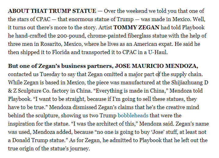 RobinSMessing's tweet photo. @SteveSchmidtSES Here is another shot of the Trump golden statue, taken at the 2021 CPAC convention. Fun fact: It was made in China.

Other fun fact: Trumpism is a cult. And a particularly sick and vicious one at that.

https://t.co/wY4Ju6higk https://t.co/7lncMm7Dkt