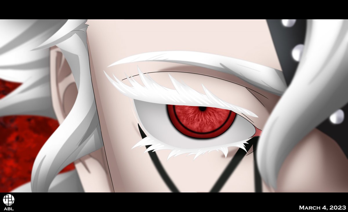 -OFF LIMIT CODE-

I'm trying to draw him as detailed as possible. This is what I can do for now.
.
Previously, I made the eye detail by photo editing from ss, but this time I'm trying to make Iris from scratch. 

#BORUTO
