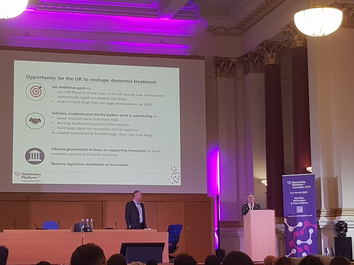 JackieGlatter's tweet photo. Inspiring presentation from @katebingham2 at #Translation2023 on the potential for accelerating new treatments for dementia - rounding off an excellent and stimulating conference. Exciting times ahead! https://t.co/VRKEM0llb8