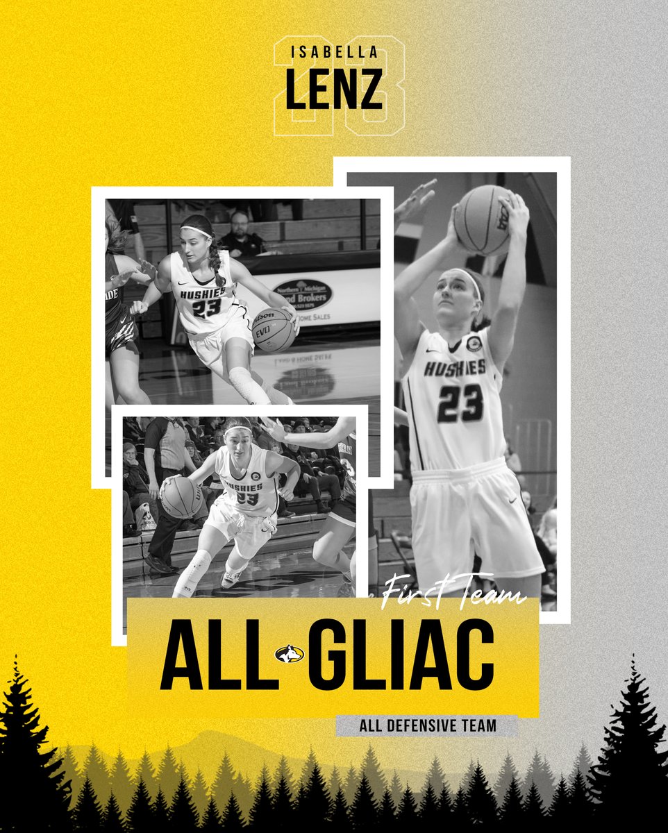 mtuwbb's tweet image. Three Huskies named All-GLIAC, including Bella for 1st Team and All-Defensive! 
Release: michigantechhuskies.com/sports/wbkb/20…