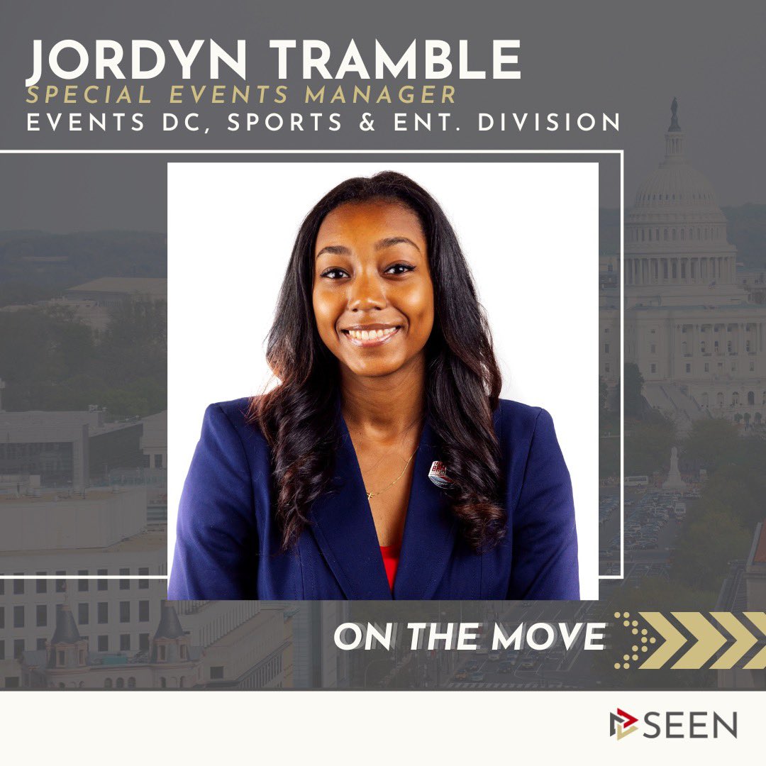 SEEN_community's tweet photo. . @JTramble_ is taking on DC 🎉 

Congratulations on the new role and best of luck!

#OntheMove #advancement #community #givingback #sportsandentertainment #sportsbiz #BlackWomeninsports #Womeninsports https://t.co/yYiTxsazje