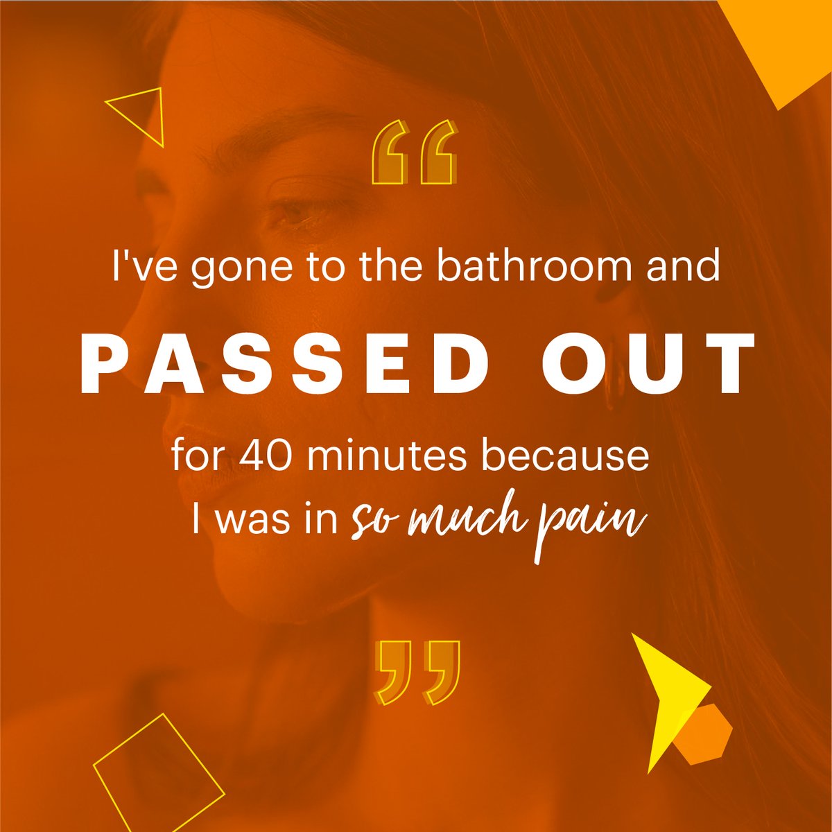 Excruciating. Unbearable. Agony.
 
These are just some of the words women use to describe the pain caused by endometriosis.

#Endometriosis #EndometriosisAwareness #EndometriosisActionMonth #EndoWarrior #1in10 #EndoStrong #EndoSisters