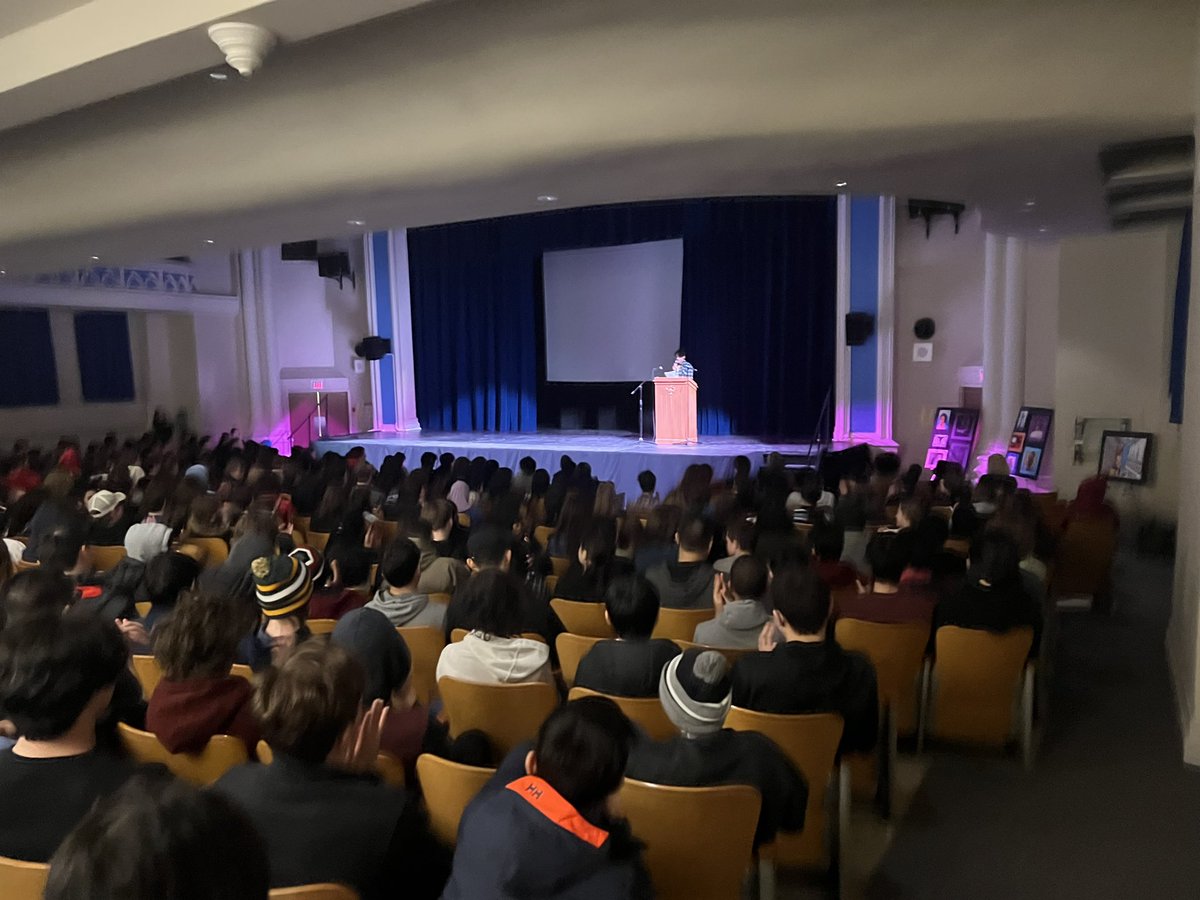 CarAdrianH's tweet photo. I had the privilege of speaking to students at three @OCDSB schools this week. They were fantastic. One thing that will stick with me is a conversation I had with a teacher.
“Adrian… many of our kids are coming to school hungry. It’s a major problem! We need a lunch program.” https://t.co/ZzvkZqZYxD