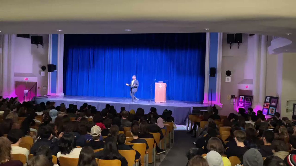 CarAdrianH's tweet photo. I had the privilege of speaking to students at three @OCDSB schools this week. They were fantastic. One thing that will stick with me is a conversation I had with a teacher.
“Adrian… many of our kids are coming to school hungry. It’s a major problem! We need a lunch program.” https://t.co/ZzvkZqZYxD