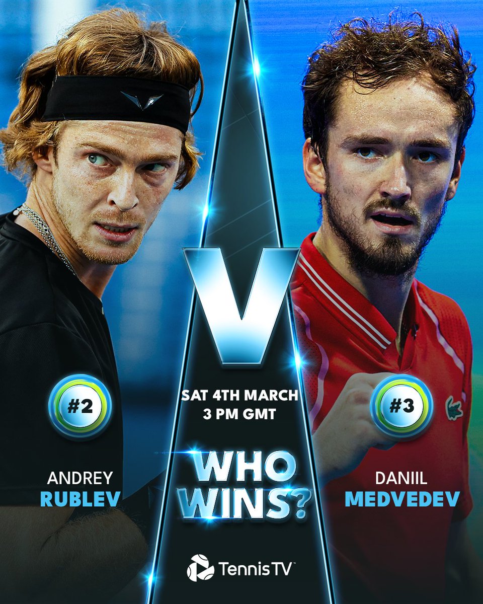 TennisTV's tweet photo. A HUGE FINAL AWAITS! 🤩

Who will go all the way in Dubai?! 

#DDFTennis https://t.co/rvHD6MXfwn