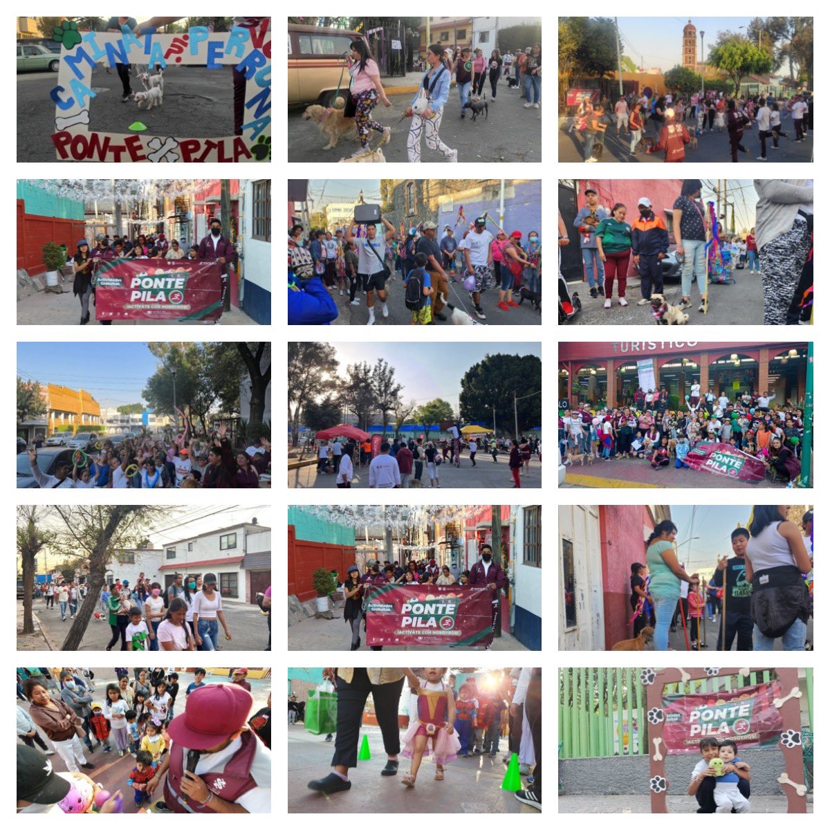 Ponte_Pila_'s tweet photo. Así vivimos nuestras Caminatas Perrunas en las 16 alcaldías de la #CDMX, con gran ambiente familiar, recorremos diferentes rutas para realizar eventos físicos y recreativos, donde acuden vecinos con sus animales de compañía al encuentro de actividades deportivas gratuitas. https://t.co/GpyvDg4V1b