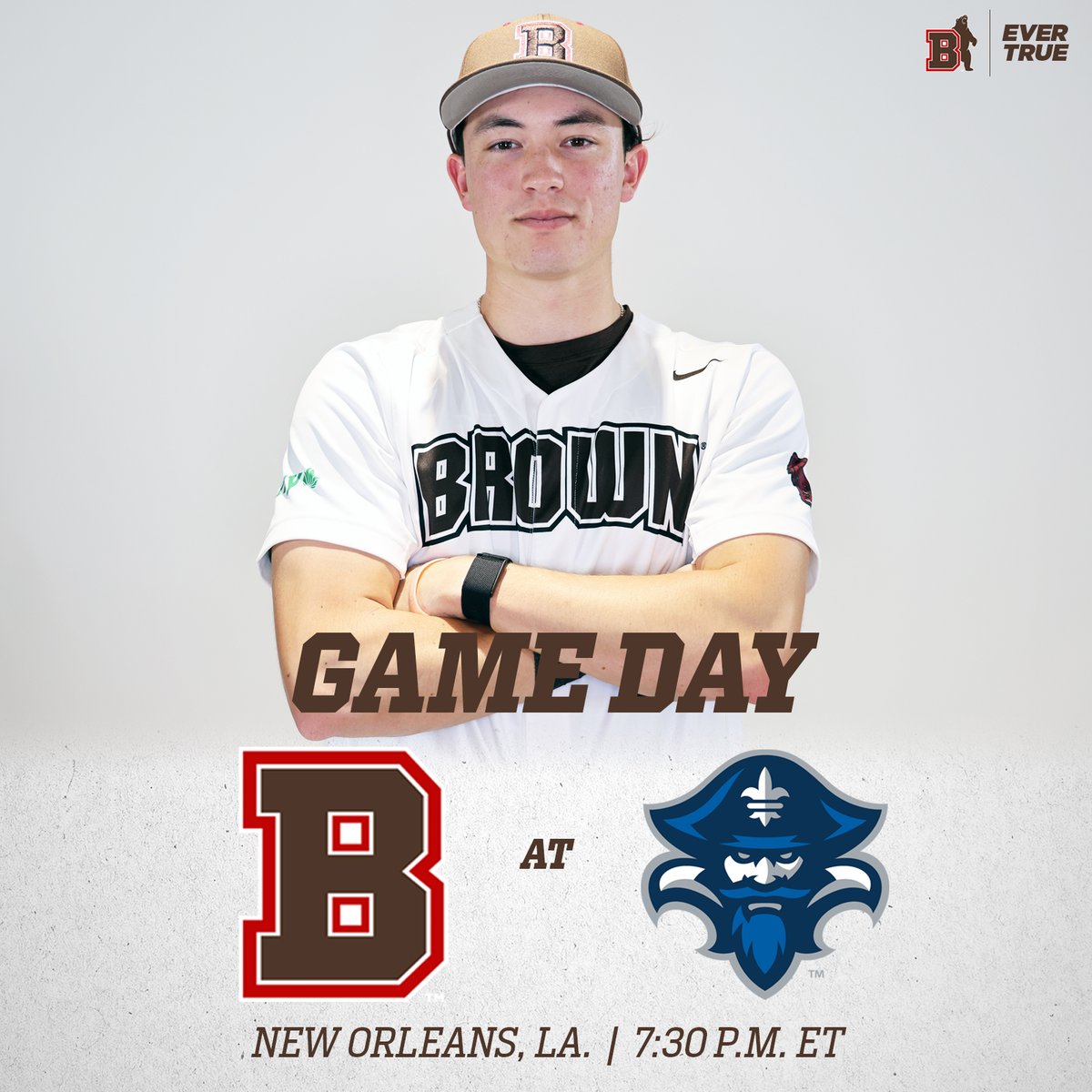 GAMEDAY

Friday night under the lights in New Orleans on ESPN+!

🔗- linktree.com/brownu_baseball

#EverTrue