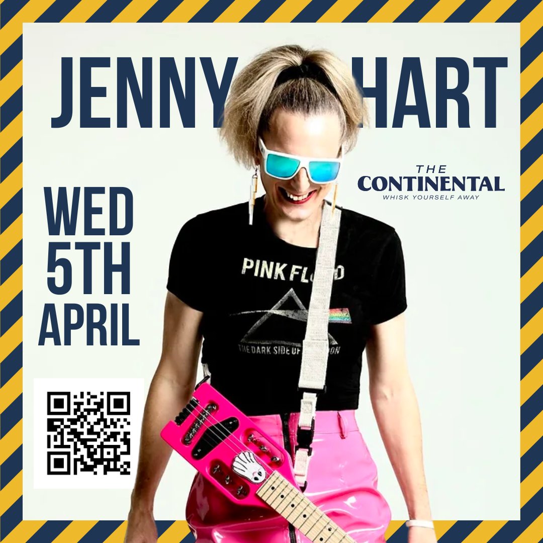 Have you got your tickets for our first show at @NewContinental yet? Opening the night is the ridiculously funny @JennyBSides!  🎸🎸🎸

'Gloriously inappropriate jokes and twisted, dark songs.' - Chortle

🎟️ Tickets are just £10 and going quickly! 🎟️laughienda.com