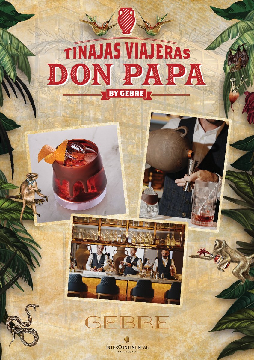 CreativeBar's tweet photo. #Gebre presenta sus cócteles viajeros reposados en tinajas🏺🥃 https://t.co/4W0sSbkVrv vía @abc_es 
✨Qué honor formar parte del proyecto✨ #tinajasviajeras #ronpremium #rondonpapa https://t.co/cYFwg3h4CY