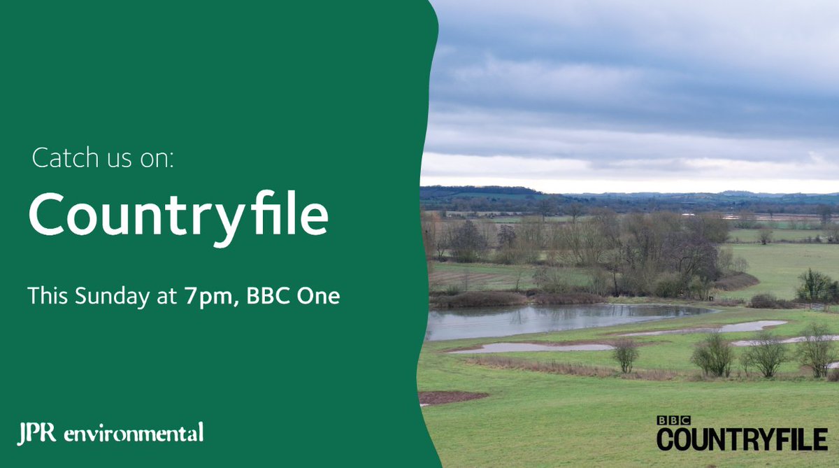 JPRenviro's tweet photo. Exciting news!

You should hopefully see some of our work and even some of the team in the background on BBC Countryfile this Sunday evening where Herefordshire Wildlife Trust are being interviewed on the Oaktree Farm project and work along the River Lugg. https://t.co/7boStIRRQc