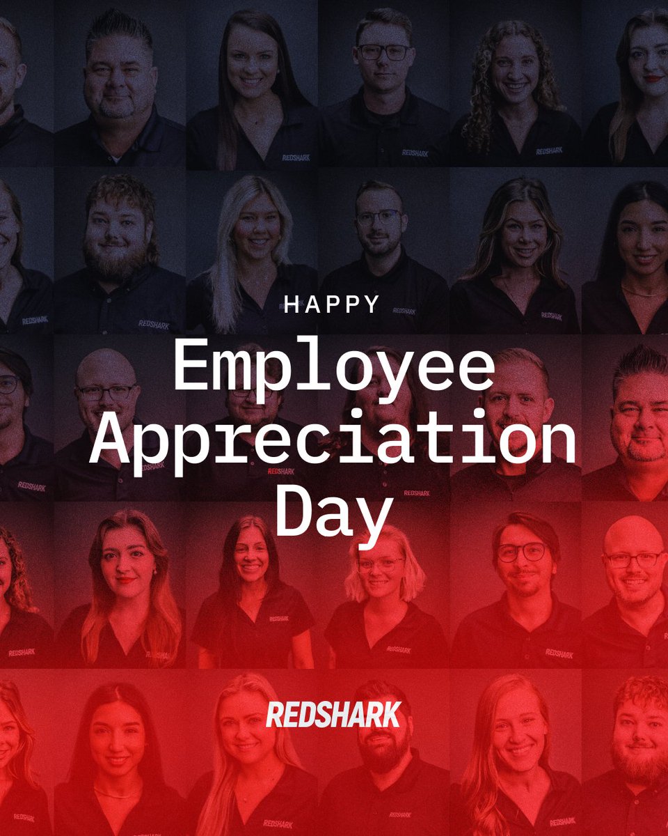 RedSharkDigital's tweet image. We aren&apos;t your average 9-5ers, we&apos;re Red Shark Digital - a crew of badass creatives, strategists, and development pros who live, breathe, and eat marketing.
Thank you all. Happy Employee Appreciation Day! 🦈💥
 #EmployeeAppreciationDay #Webflowdevelopment #DigitalMarketingAgency