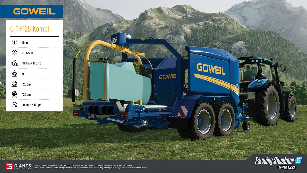 farmingsim's tweet photo. Happy #FactsheetFriday!
Check out these three incredible pieces of equipment coming with the Göweil Pack on March 20.
#Göweil #farming #agriculture #machinery https://t.co/StgtnSMQpc