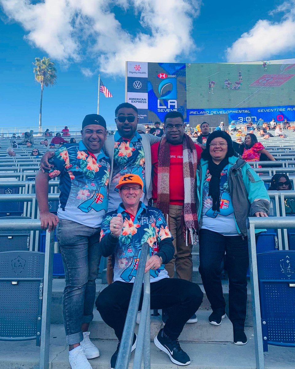 MindpearlGroup's tweet photo. We might not walk away with the number one spot in @LASevensRugby but it was still a fantastic weekend and an amazing trip for our 35 travellers. A big vinaka vakalevu to all our LA friends/relatives and others for hosting us. @Fiji7sTeam , good luck in Vancouver!

#HSBC7s #MPL https://t.co/MHfD7ZO7N1