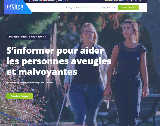 capgeris's tweet image. l&apos;UNADEV accompagne ses prestataires d&apos;aide à la personne au handicap visuel grâce à un site internet dédié #unadev: Un site internet pour un accompagnement au quotidien dlvr.it/SkJPyv