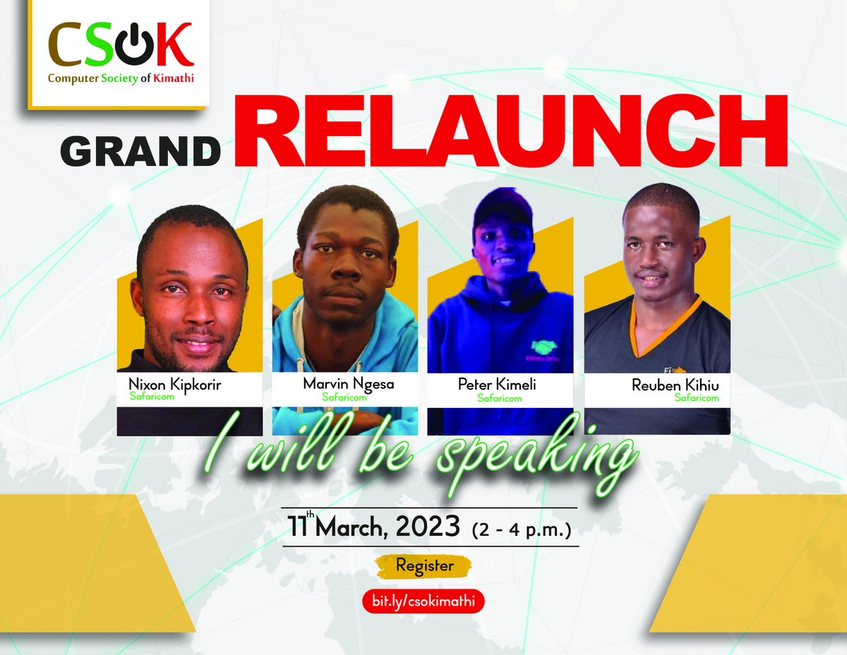 csokimathi's tweet photo. 1/2

"Carry Your Fire Extinguisher🧯 for it's Gonna Be Smokin' Hot 🔥"

Super awesome session its Gonna be; 
@csokimathi Grand Re-launch 🚀

Graced by @nixon_korir, @Ngesa254, @KIMELIPETER4, @ReubenKihiu1 ... https://t.co/ZyTKnThhpt