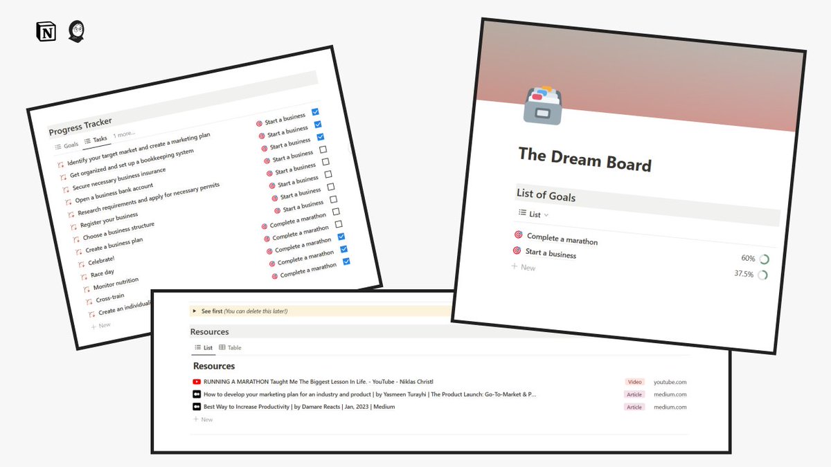 sev_estil's tweet image. Notion Dream Board - @iReemMagdi
#NotionTemplate #GoodFinds
