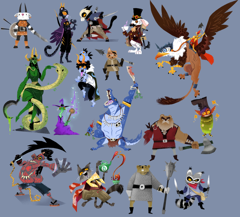 Characters a bunch