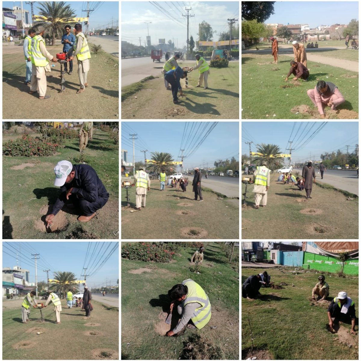 DCGRW's tweet image. Tree plantation in different Greenbelts of GT Road and Gulshan-e-Iqbal Park by PHA, Gujranwala.

#SpringPlantation
#CleanGreenPakistan
#GreenGujranwala
#ClimateAction

@CS_Punjab 
@CommissionerGu3 
@PHAGrw