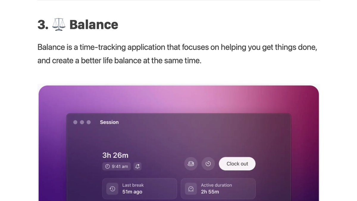 tryBalanceApp's tweet photo. Thanks, @KeepProductive for featuring Balance in the latest Toolkits newsletter! ❤️

https://t.co/RwFuUPHyLC https://t.co/WI2jAo0s4w