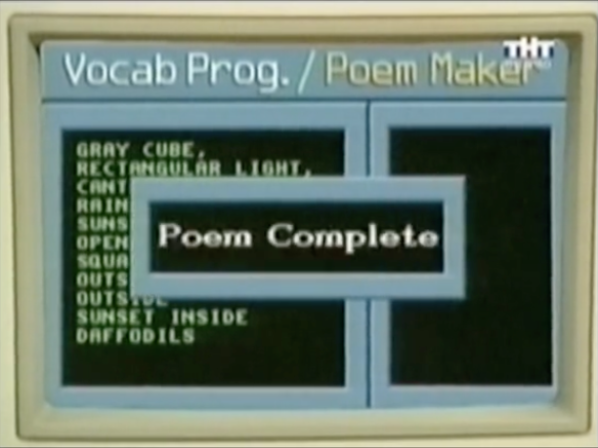 nathan_xones's tweet photo. Preparing for a lecture by rewatching @rossgsutherland's 2011 video work "Every Rendition on a Broken Machine". Starting with Clarissa, and prophetically exploring futures of 'what is lost when computers learn to read and write' Masterpiece! https://t.co/eKsB4cKvva #gtp3 https://t.co/NM64qyQwwG