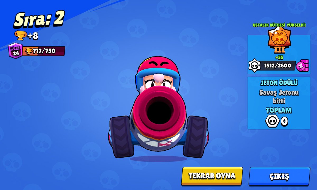 MegaOyuncu_TR's tweet photo. Bronz III Bonnie! ⚡
Son 600 Puan Sonra Gümüş I'e Çıkıyorum! 👑
#BrawlStars #Masterie https://t.co/YSZ5nsGbBj