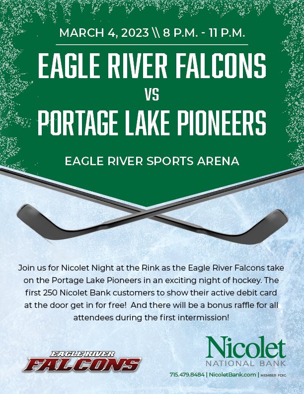 Eagle River Falcons tweet media