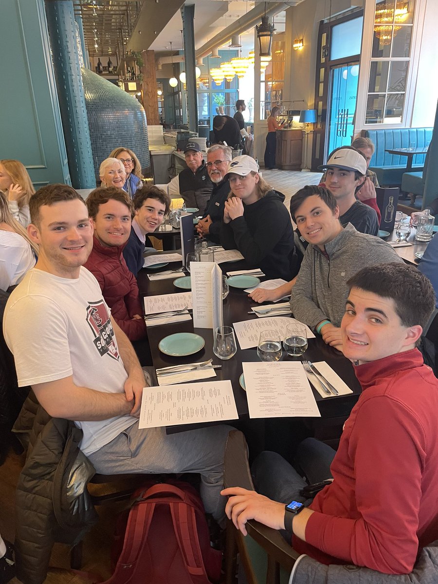 Fisher &amp; South Carolina finally meet. First day group lunch! 
#InternationalCulturesAndSport 
#Glasgow