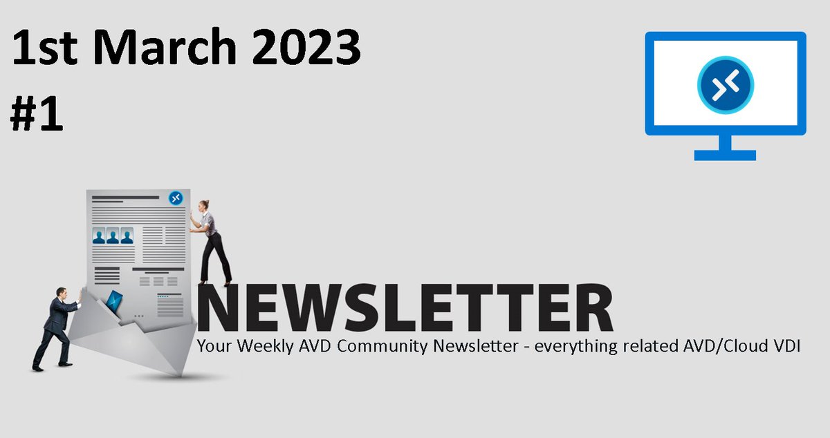 avdcommunity's tweet image. 🗞 Want to know what&apos;s new in the world of #AVD Weekly Newsletter March 2023 ⤵️

avdcommunity.com/avd-community-…

@pvdnborn @MarcussenThomas @MarcelMeurer @j_vanneuville @askaresh @MortenPedholt @MSAzureAcademy