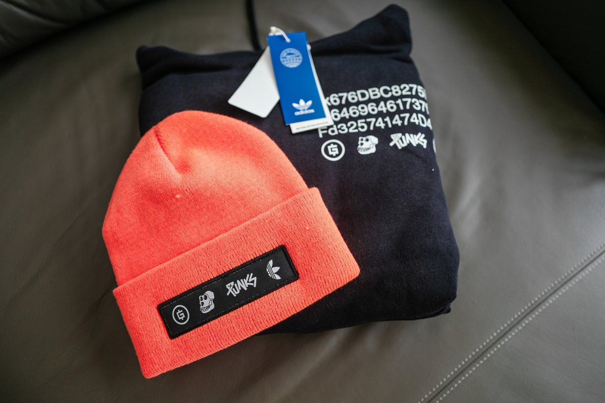 The <a href="/BoredApeYC/">Bored Ape Yacht Club 🍌</a>  X <a href="/adidas/">adidas</a>  Giveaway

I brought some gifts from sewer to bring more drip to your closet. Winner will be gifted a BAYC Adidas hoodie (in your size) and a Beanie

To enter - 48 hours
1⃣ follow <a href="/cheezyxu/">CFC_Stewie</a> 
2⃣ like RT &amp; tag 3
Lets get bored!! 🥱