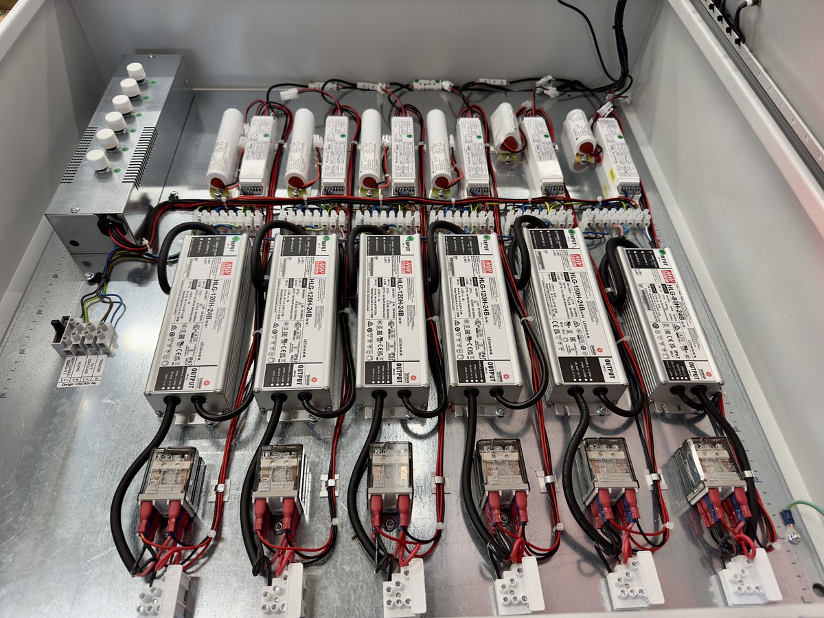 One of the many bespoke enclosures made to our customer’s specifications being completed for despatch today #partnership #bespoke #emergencylighting