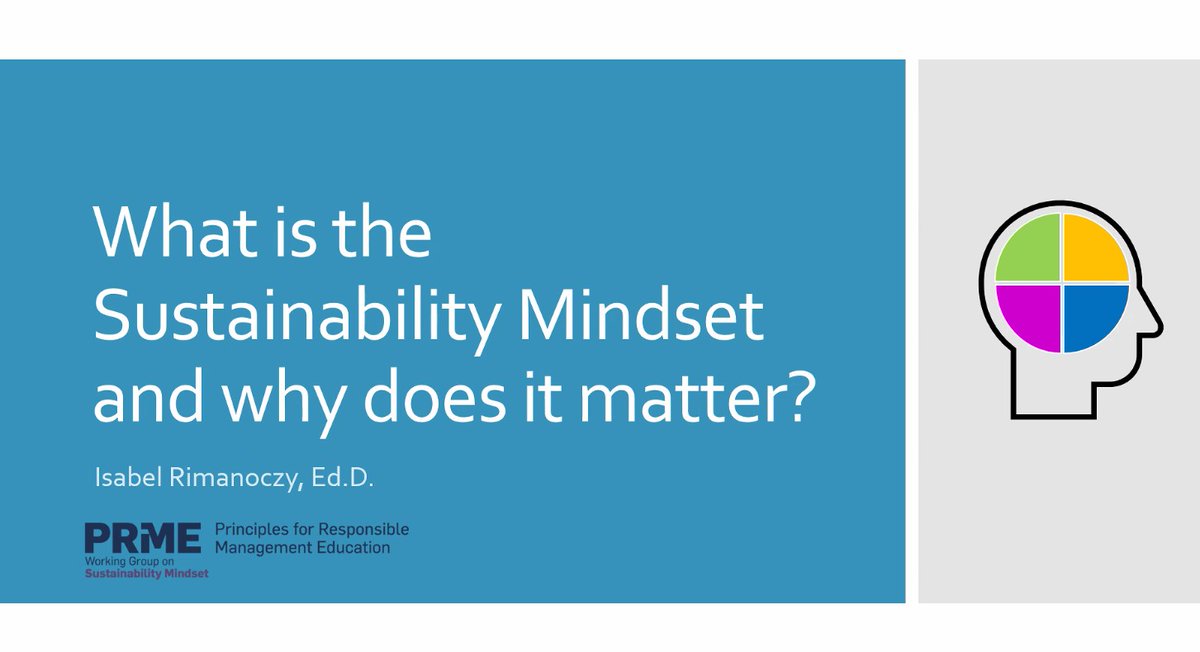 Dr Isabel Rimanoczy is our 2nd plenary speaker presenting on the Sustainability Mindset and why it matters in HE.

#BrookesPIM