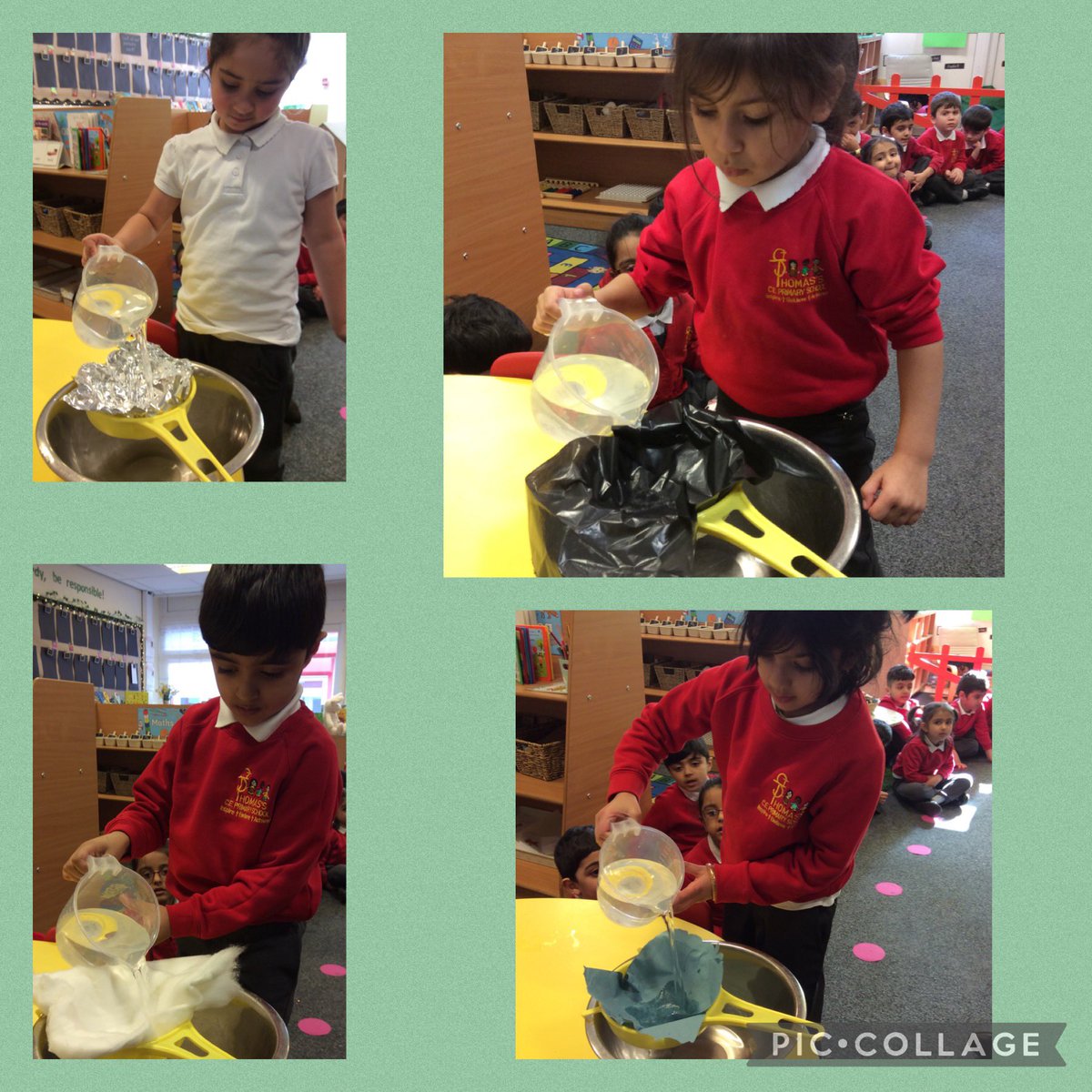 Reception have been busy investigating which materials are waterproof this week so they can make their own boats and shelters in the next few weeks! #sttsDT #sttsinspire #designtechnology 🛶 ⛺️