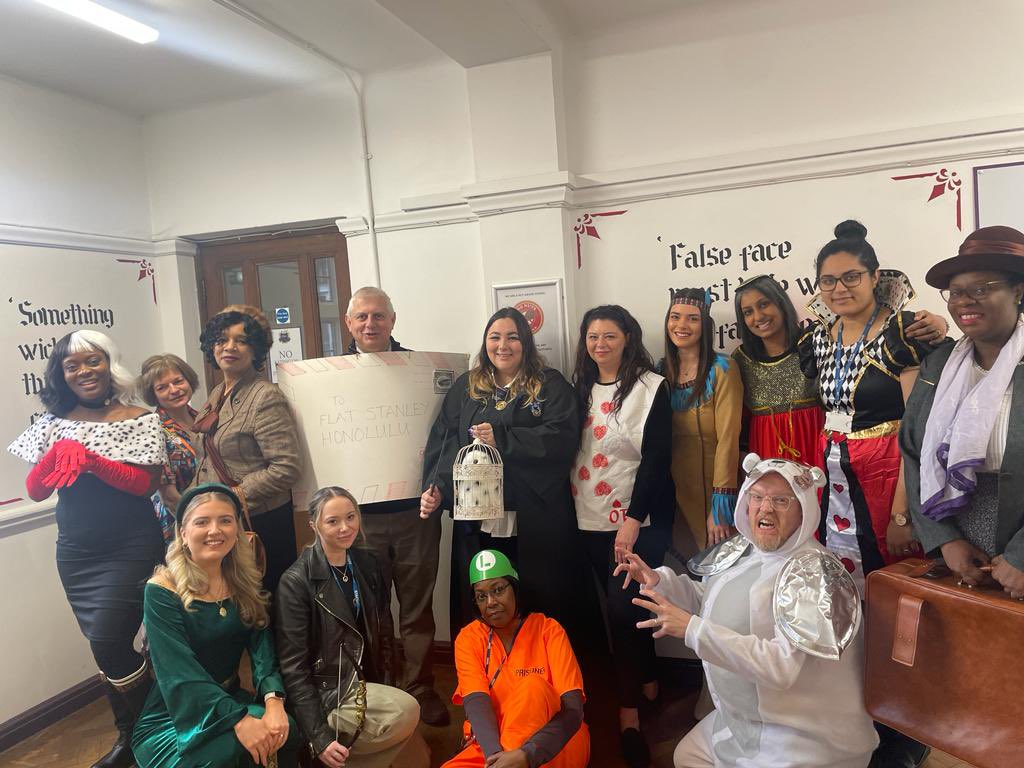 FBAReading's tweet photo. The English Department have fully embraced #WorldBookDay 📚 https://t.co/zUBqwN8GD2