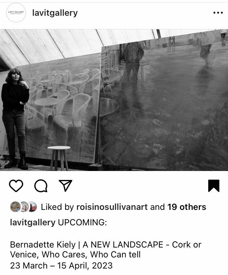 Berkiel's tweet photo. Delighted to be showing a new exhibition of work at the gorgeous LAVIT Gallery beside the river Lee on Wandesford Quay in Cork City. @LavitGallery @cristinleach #ClimateCrisis @Aosdana https://t.co/DXoFChuSBy