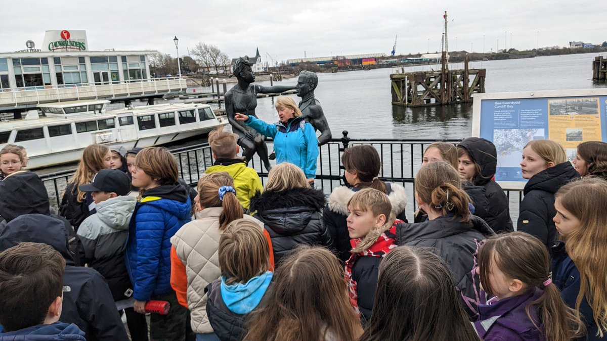 thedellschool's tweet photo. Day 2 - a hearty breakfast 🥓🍳 and then a boat trip around the bay, a tour of the history of Cardiff Bay and then finishing with an ice-cream! 🍦
 A brilliant couple of days with wonderful, caring children who all looked after each other. ❤️
Diolch yn fawr @GwersyllCdydd 🏴󠁧󠁢󠁷󠁬󠁳󠁿 https://t.co/rD4tZssdG5