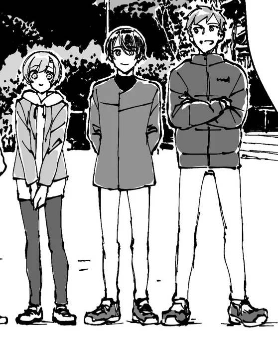 今度は装丁とか少し凝ろうかなと思ってたけど普通に締め切りが守れないのでまたシンプルな本になる〜
(画像は新刊の78期がかわいいコマ) 
