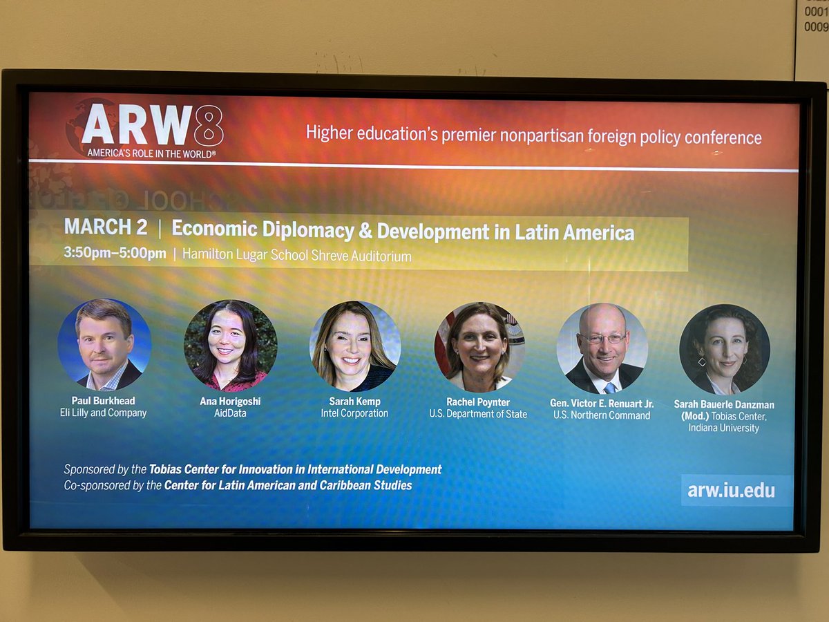 RobertNJohnson5's tweet photo. Worth the Journey. #ARW8 > #2
Worth reviewing our out takes later.
Well done @IndianaUniv @hamiltonlugar 🇺🇸 America’s Role in the World
Student focused conference with tons of professionals across a number of spectrum expertise.
#ACommon1Connectivity toward the Greater Good 👍🏾