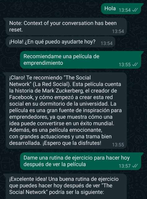 Sdesalvaje's tweet image. ✓ Nuevo video grabado y en proceso de edición para mi canal de YouTube

Hoy enseño algo que me habéis pedido muchísimo:

➜ Como CONECTAR CHATGPT CON WHATSAPP

❤️ ¡Los likes me ayudan a editar más rápido para subirlo hoy!

⇩ Esta es la conversación que he tenido ⇩