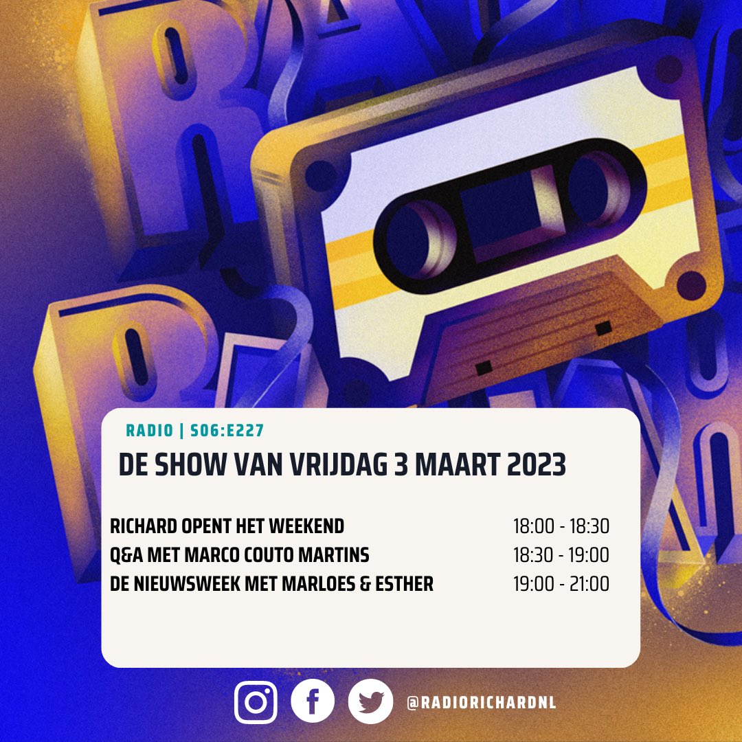 Deze week bij ons! 

#radio #talkshow #regionoordkop