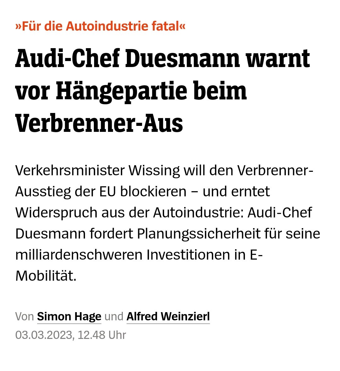 FDP jetzt offiziell eine Gefahr für die deutsche Autoindustrie. Sagt die Autoindustrie 🤷

spiegel.de/wirtschaft/aud…