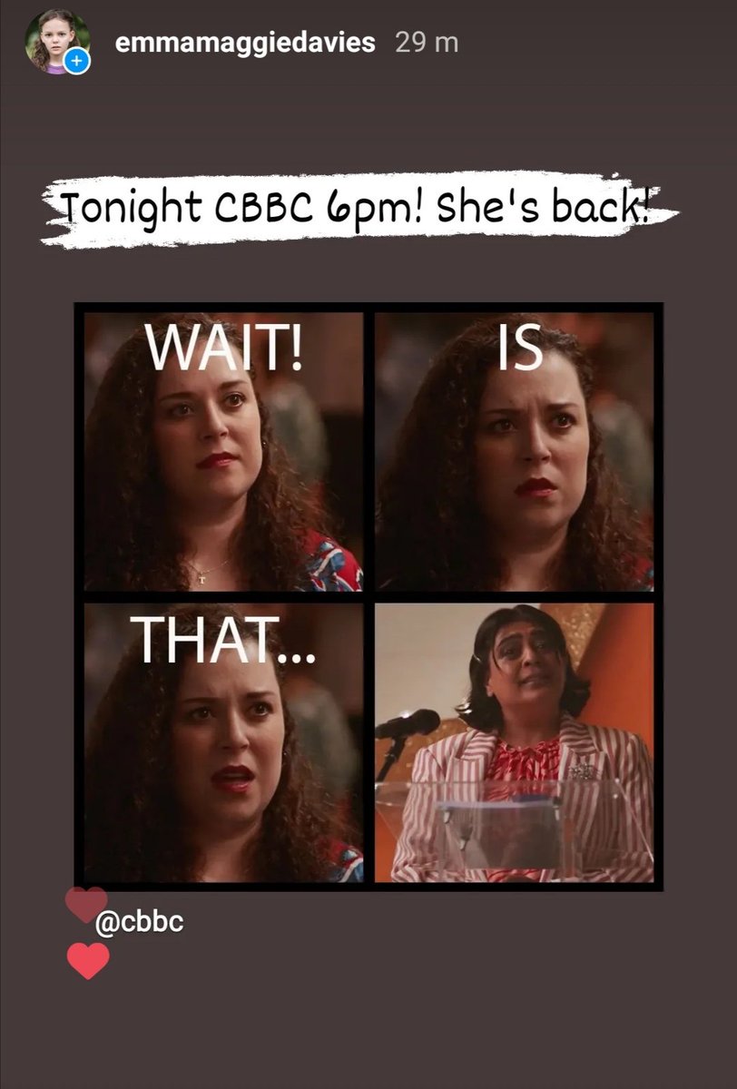 She's baaack!! 🙈 #elainethepain <a href="/cbbc/">CBBC</a> <a href="/BBCiPlayer/">BBC iPlayer</a>  Tonight at 6pm! <a href="/DaniHarmer/">Dani Harmer</a> <a href="/emmajanereeves/">Emma Reeves</a> <a href="/NishaNayar/">Nisha Nayar</a> #tracybeaker #jessbeaker #TheBeakerGirls #cbbc