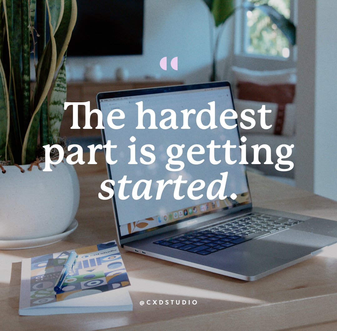 For creative marketing projects, the hardest part is getting started. 

How do you push past that initial “.....”?

1. Review the project brief. 
2. Browse some inspiration. 
3. Map out the outline on the page, or put any ideas down.
4. Chip, chip, chip.

You got this. 💪