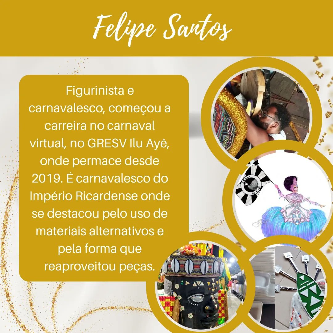 Ao longo da semana o Quilombo vai apresentar a vcs alguns dos profissionais pretos que fazem o carnaval carioca. Segue o fio 🧶
@chavesbia @jvsilveira97 @sthefanyepaz @felipesanttos17 e @barbosaallan_ 

#Carnaval2023 #DestaquesdoCarnaval #ProtagonismoNegro #QuilombodoSamba