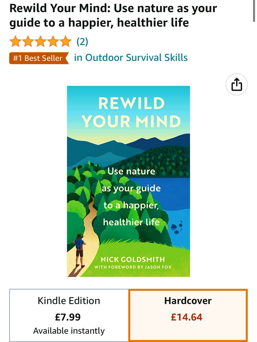 Wow , Wow , WOW 🤩 ! Thankyou to all who have helped #ReWildyourMind become a #Bestseller 🤯🥳 #WorldBookDay #newbookalert #AuthorsOfTwitter @Welldoing_Org @shorterSi @jason_carl_fox @welbeckpublish @mercer_felicity @T0M_F0X @GarethTimmins @VeteransFdn @