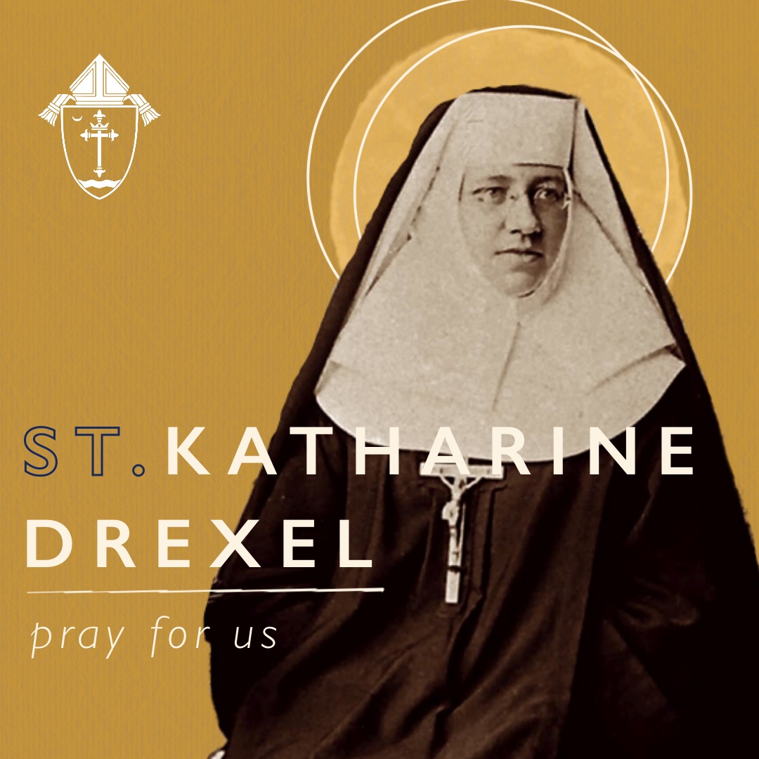 archstl's tweet image. Today the Church celebrates the feast of St. Katherine Drexel, the second United States-born saint to be canonized by the Catholic Church.

St. Katherine Drexel, patroness of philanthropists and racial justice, pray for us!