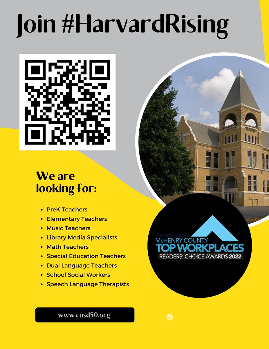 Are you interested in working <a href="/HarvardD50/">Harvard CUSD 50</a>? Come meet our team at the @IASPA Virtual Career Fair on Tuesday, March 7th.  #HavardRising #d50careers

Register today - it's free: app.brazenconnect.com/events/qNYwP/l…