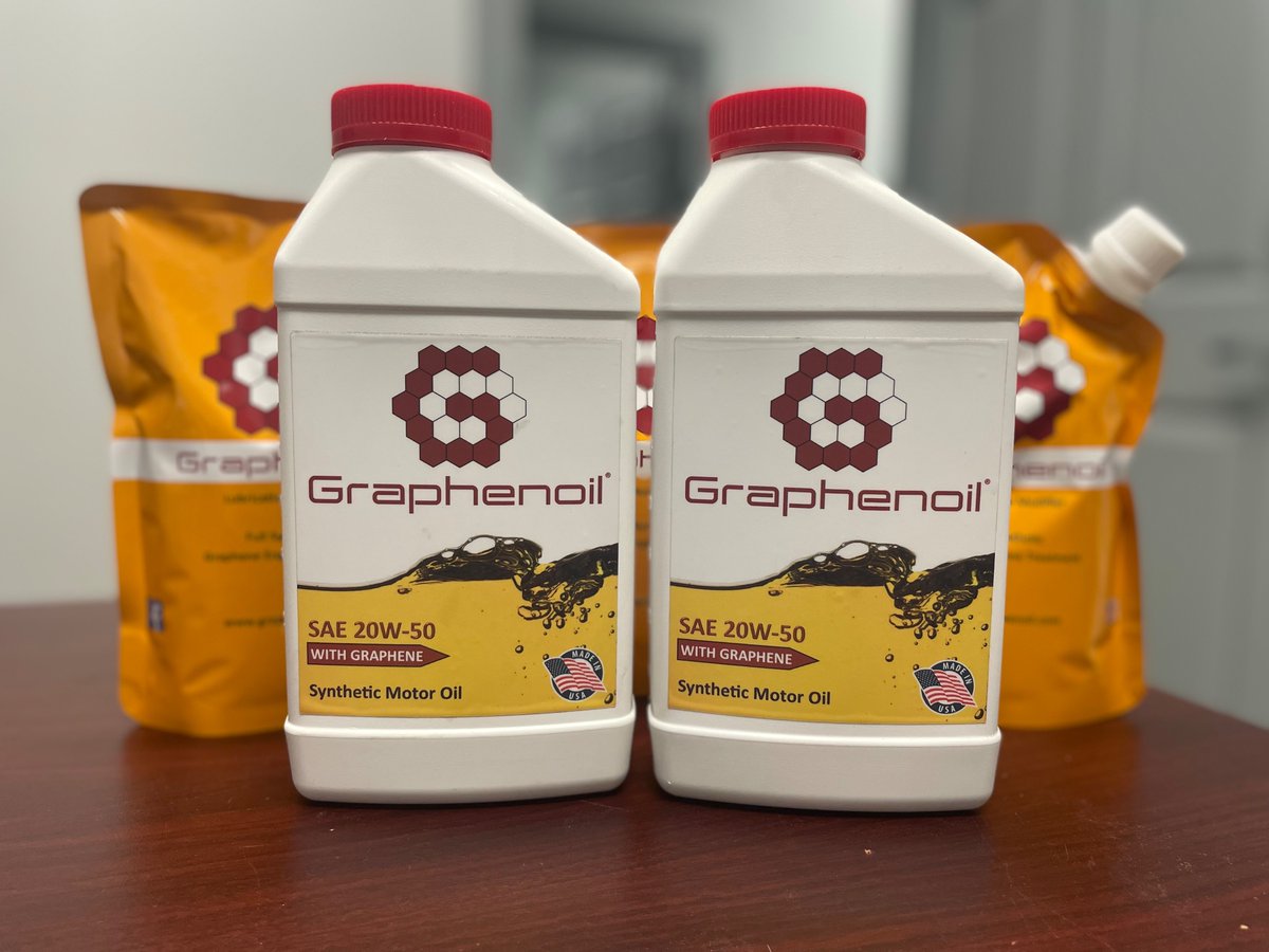 graphenoil's tweet photo. Graphenoil 20W-50 Graphene Racing Oil heading to France.

#graphenoil #graphene #oil #lubrication #lubricant #motoroil #France https://t.co/nC4OSc06zj